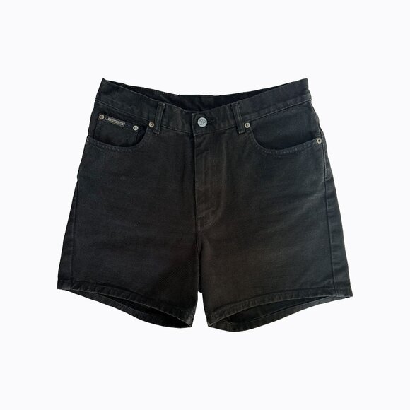 Calvin Klein Pants - Calvin Klein Black Jean Shorts Vintage Denim High Waist 90's Classic Women Sz 12